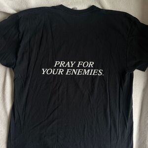 Pray for your enemies black tshirt